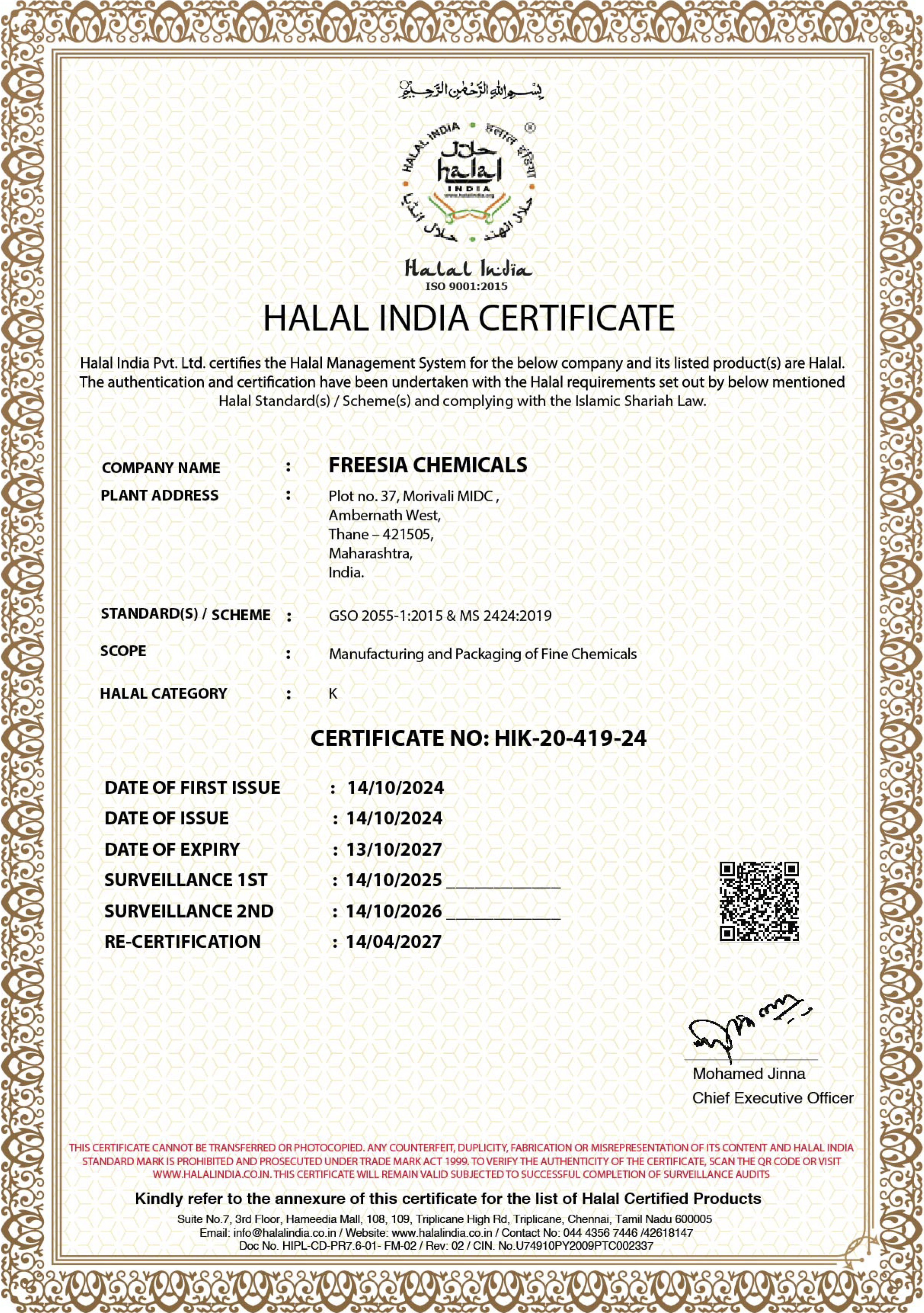 HALAL_CERTIFICATE_FREESIA_CHEMICALS_2024